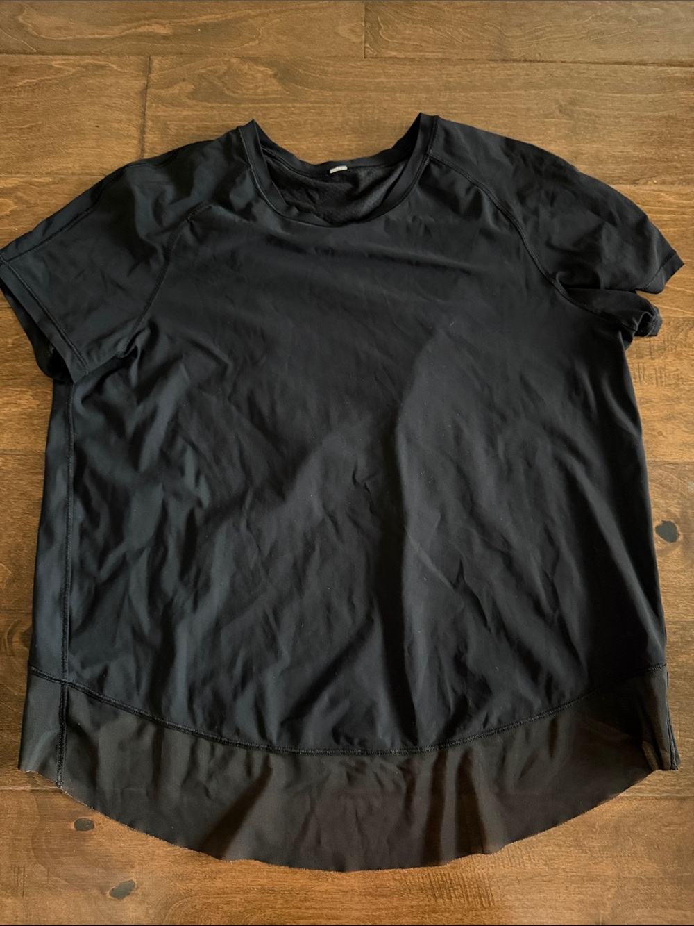 lululemon athletica Black Short-Sleeve Performance Tee